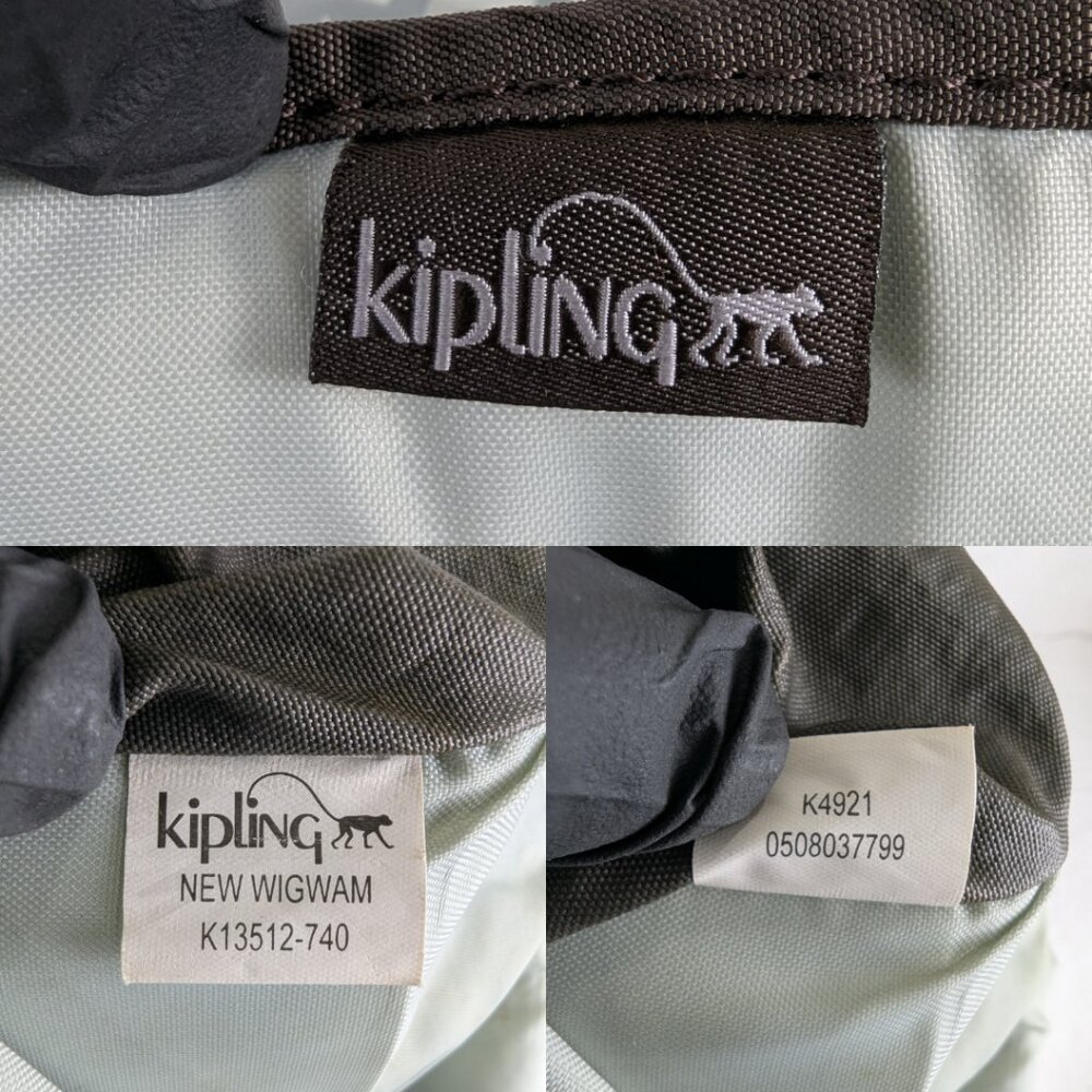 Kipling Brown Backpack - Classic Nylon Bag - Used - Buy Now - Ships Fast - Picture 8 of 13
